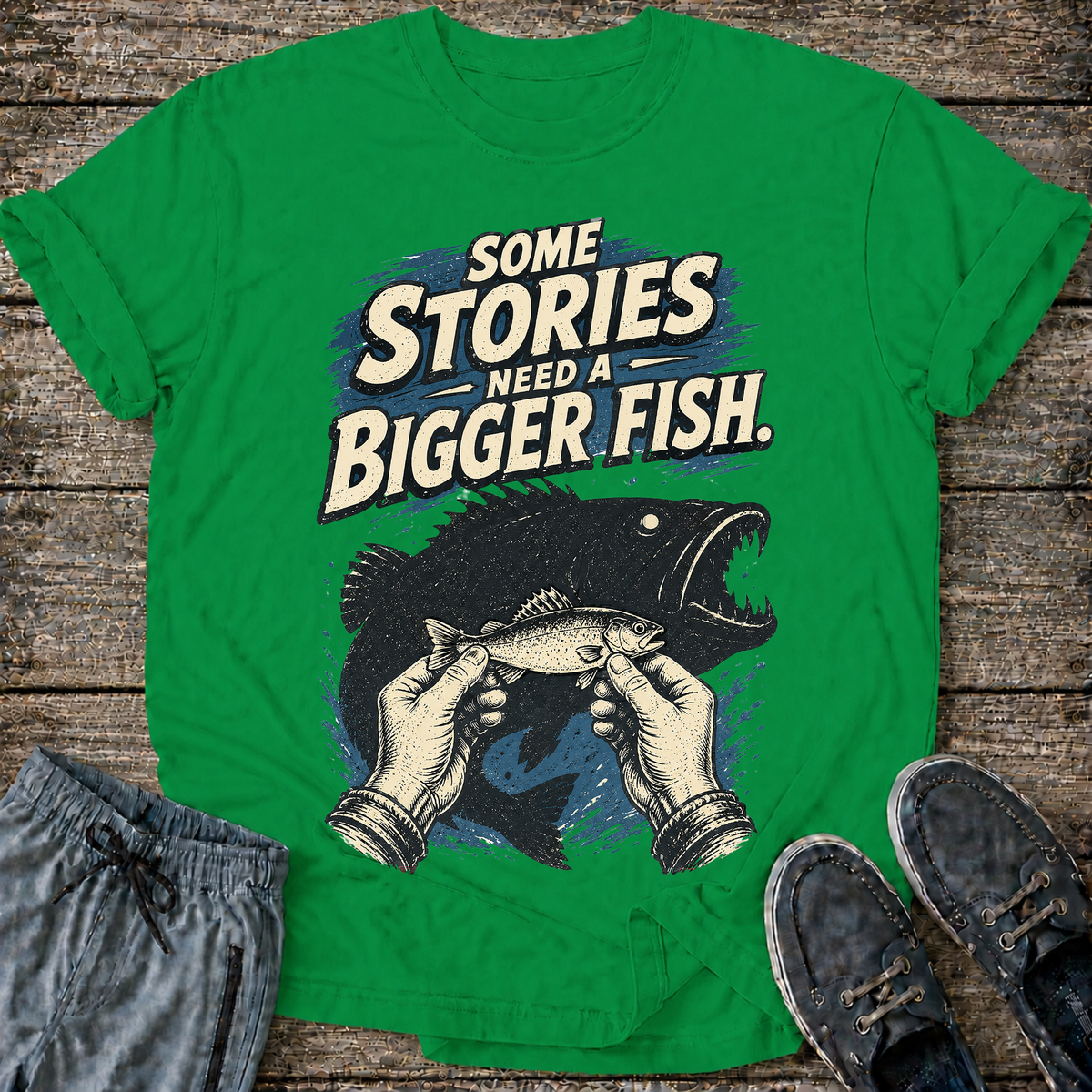 Some Stories Need a Bigger Fish T-Shirt