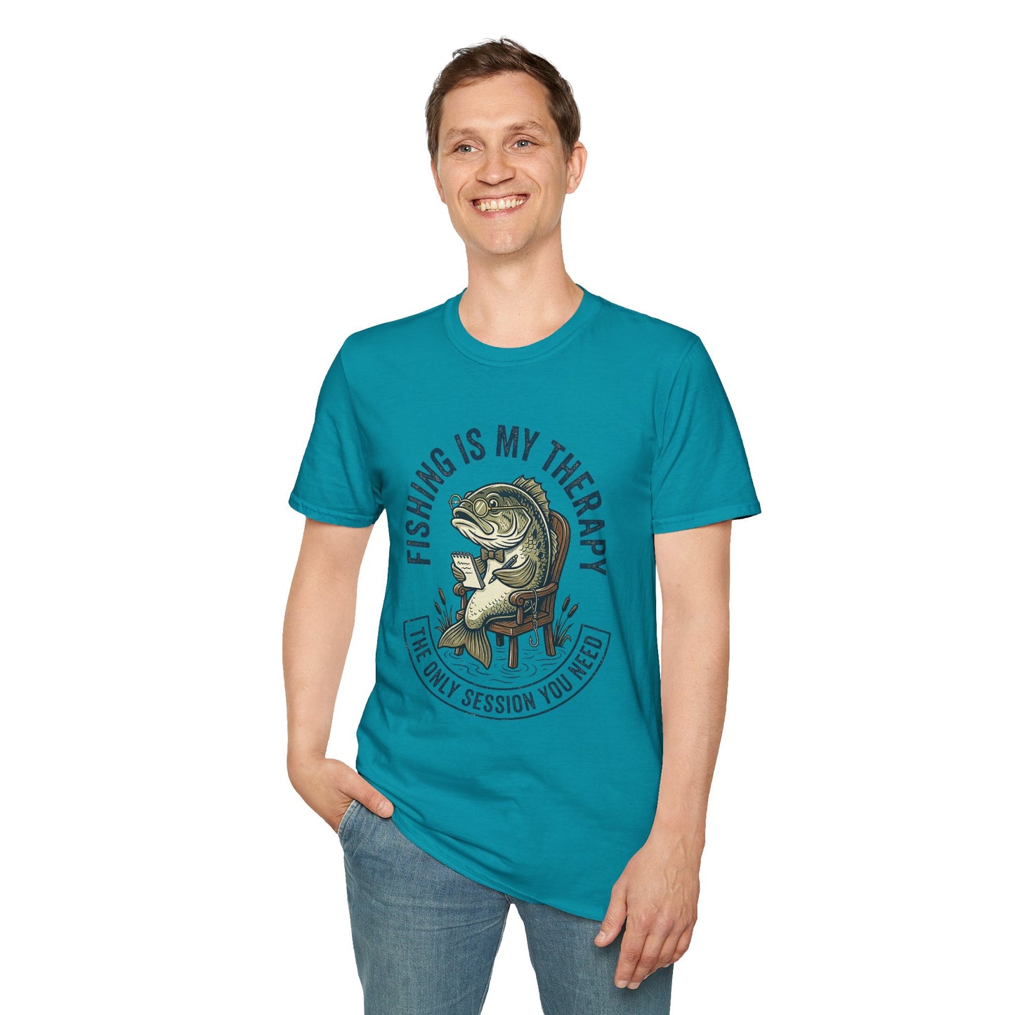 Fishing Is My Therapy T-Shirt Modify