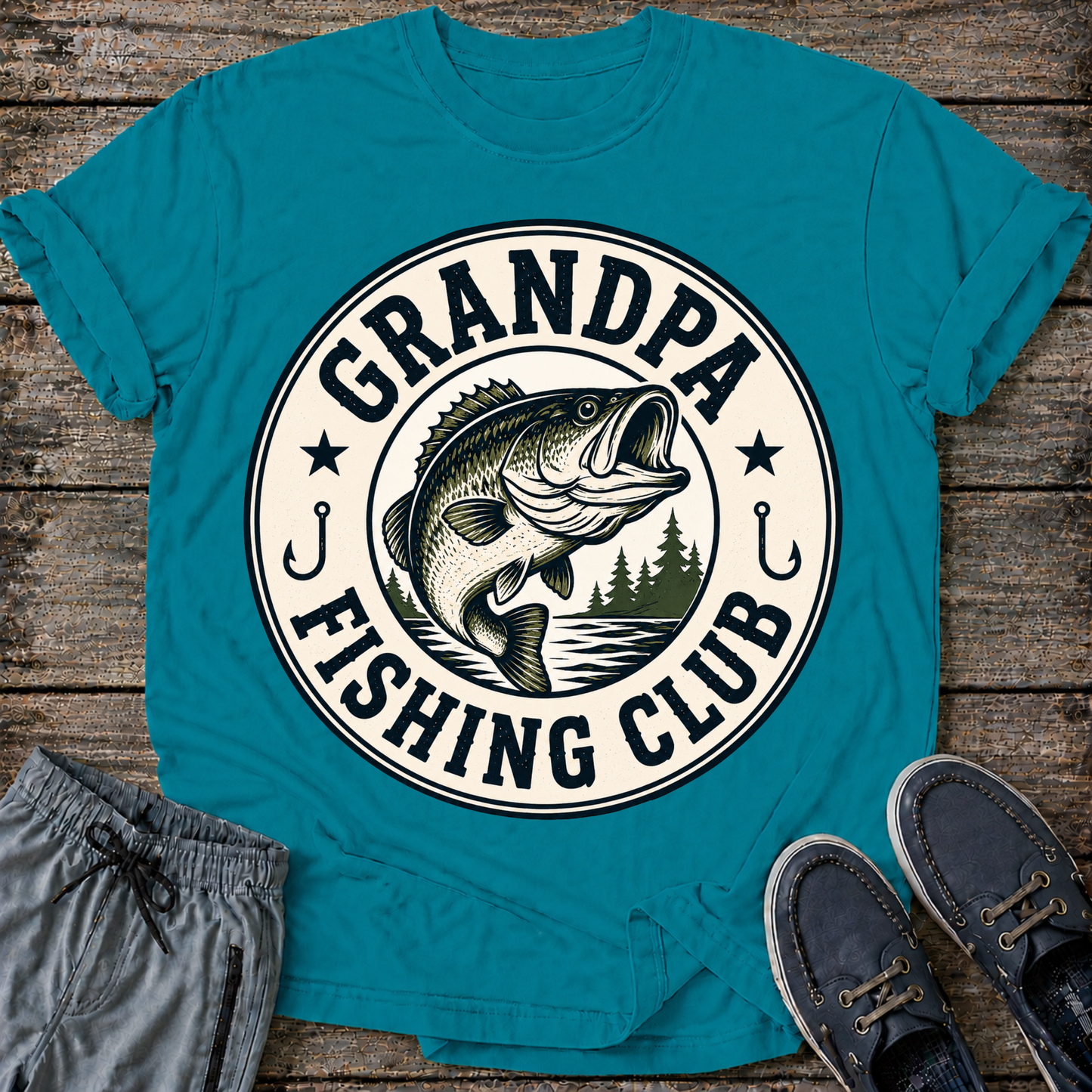 Grandpa Fishing Club T-Shirt