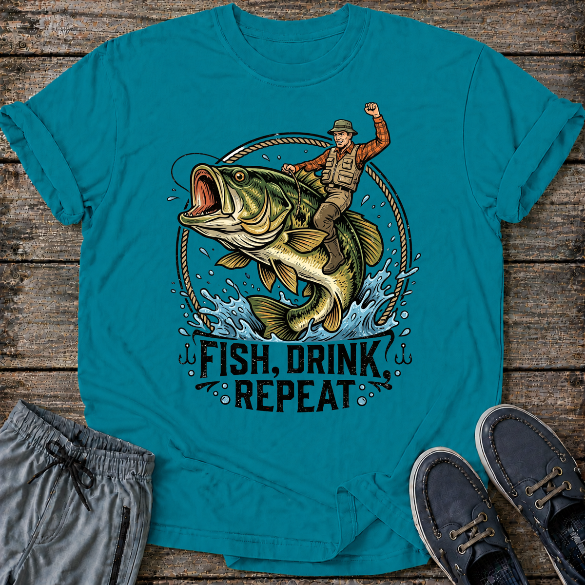 Fish, Drink, Repeat T-Shirt