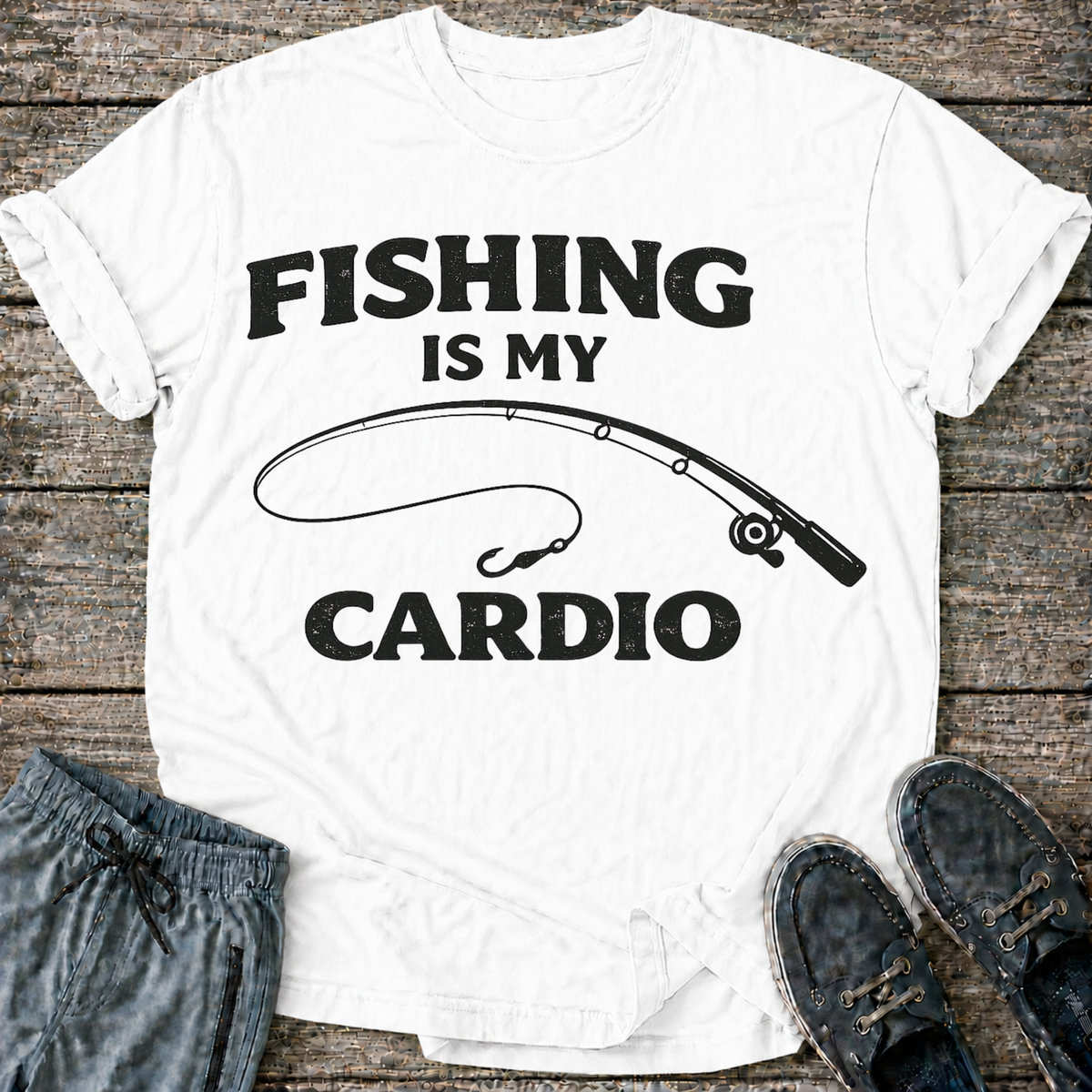 Fishing is my Cardio T-Shirt