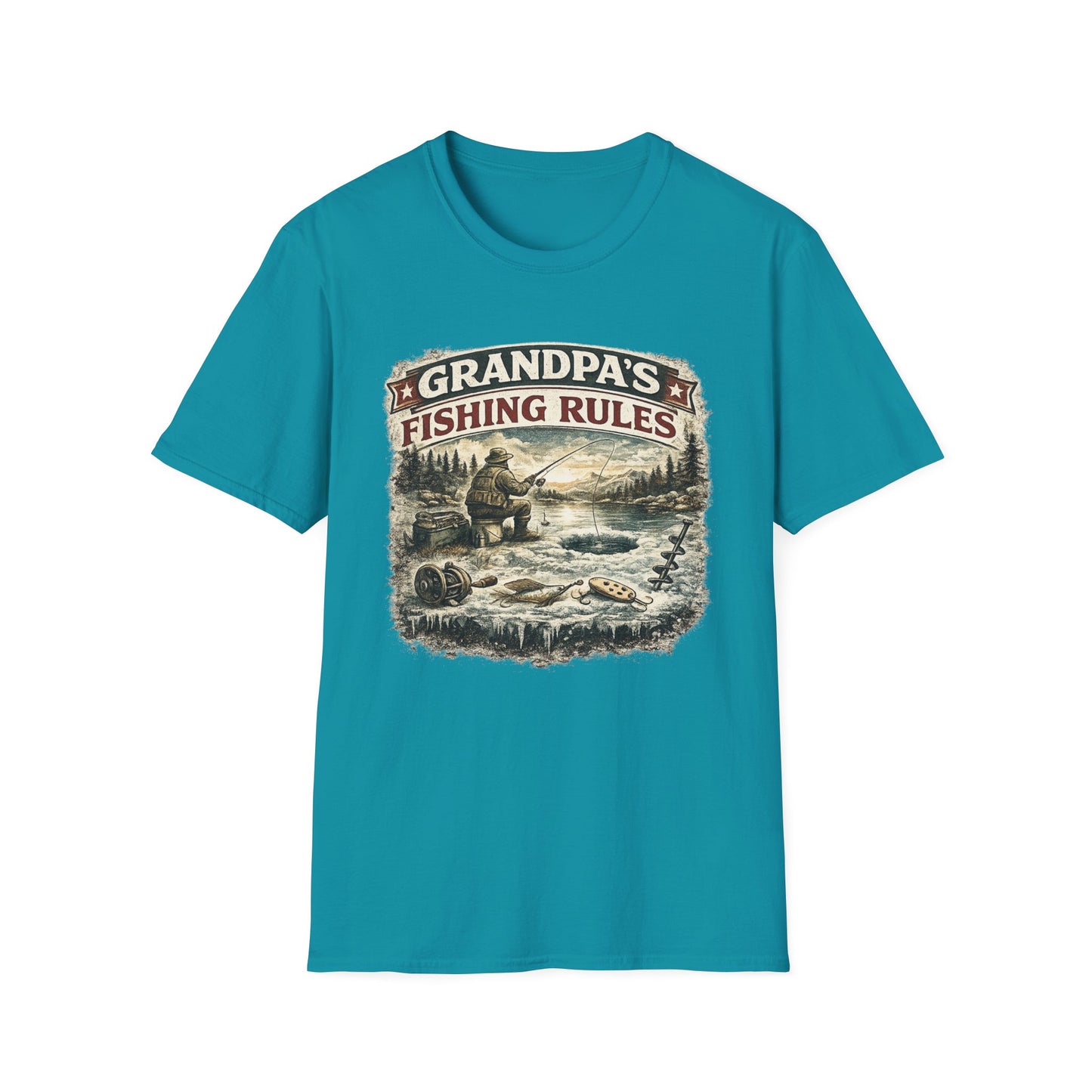Grandpa Fishing Rules T-Shirt