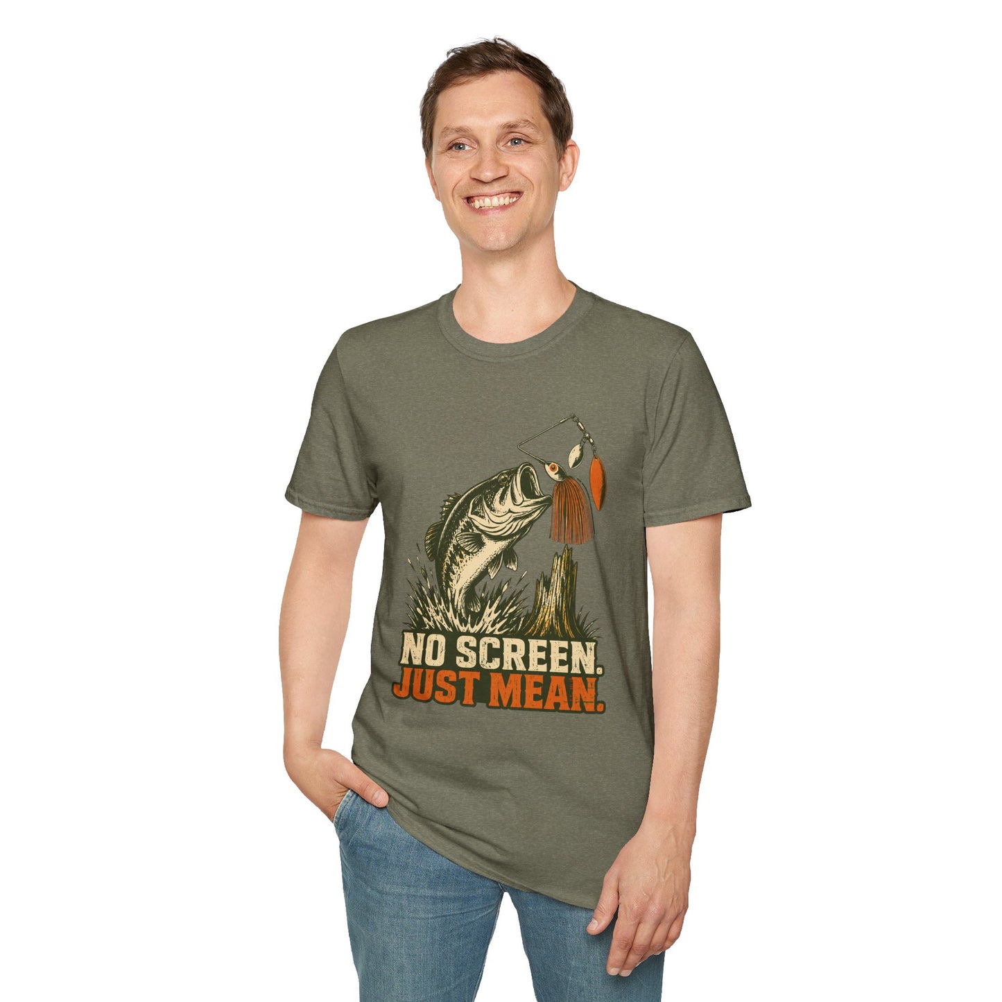 No Screen, Just Mean T-Shirt Modify