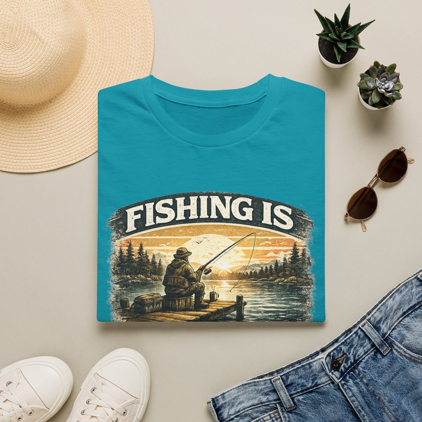 Fishing is Cheaper than Therapy T-Shirt