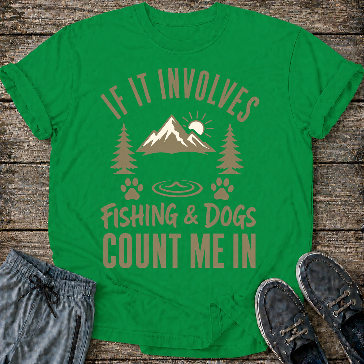If It Involves Fishing & Dogs T-Shirt