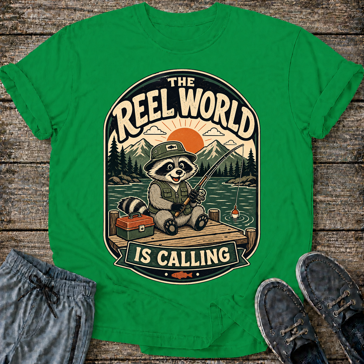 The Reel World Is Calling T-Shirt