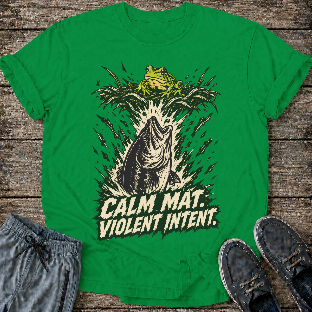Calm Mat, Violent Intent T-Shirt