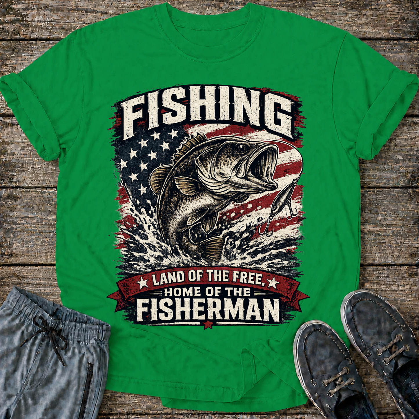 Fishing Land of the Free T-Shirt