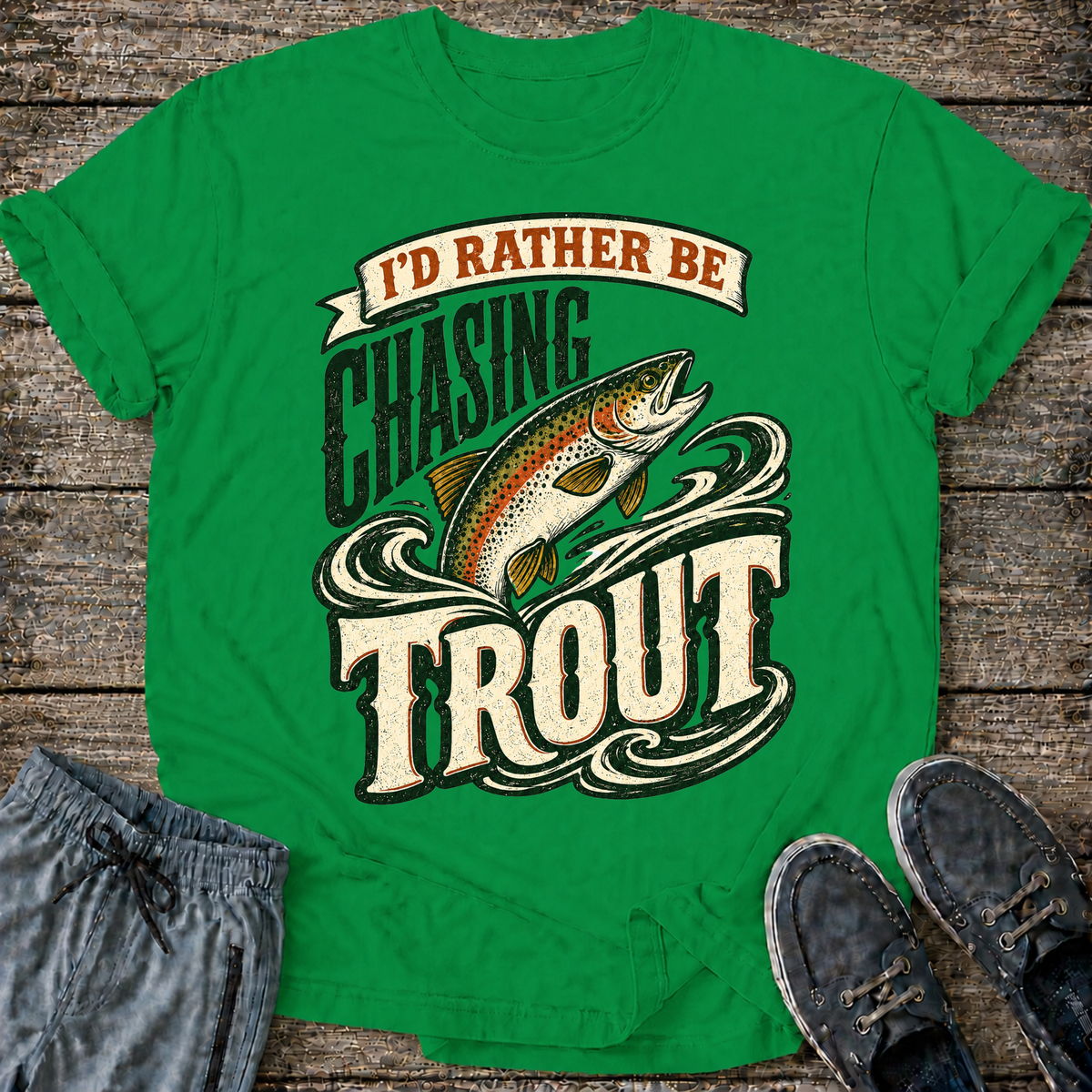 I'd Rather Be Chasing Trout T-Shirt