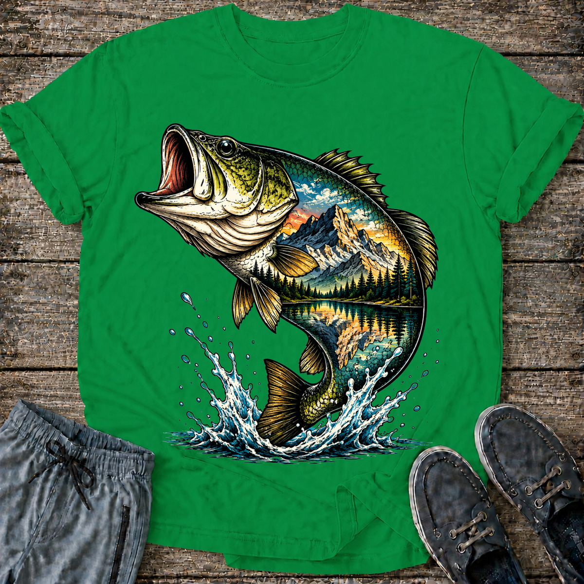 Color Mountain Bass T-Shirt