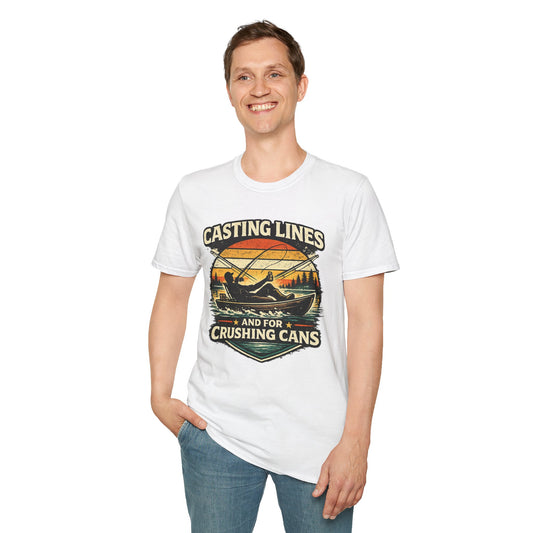 Casting Lines and Crushing Cans T-Shirt