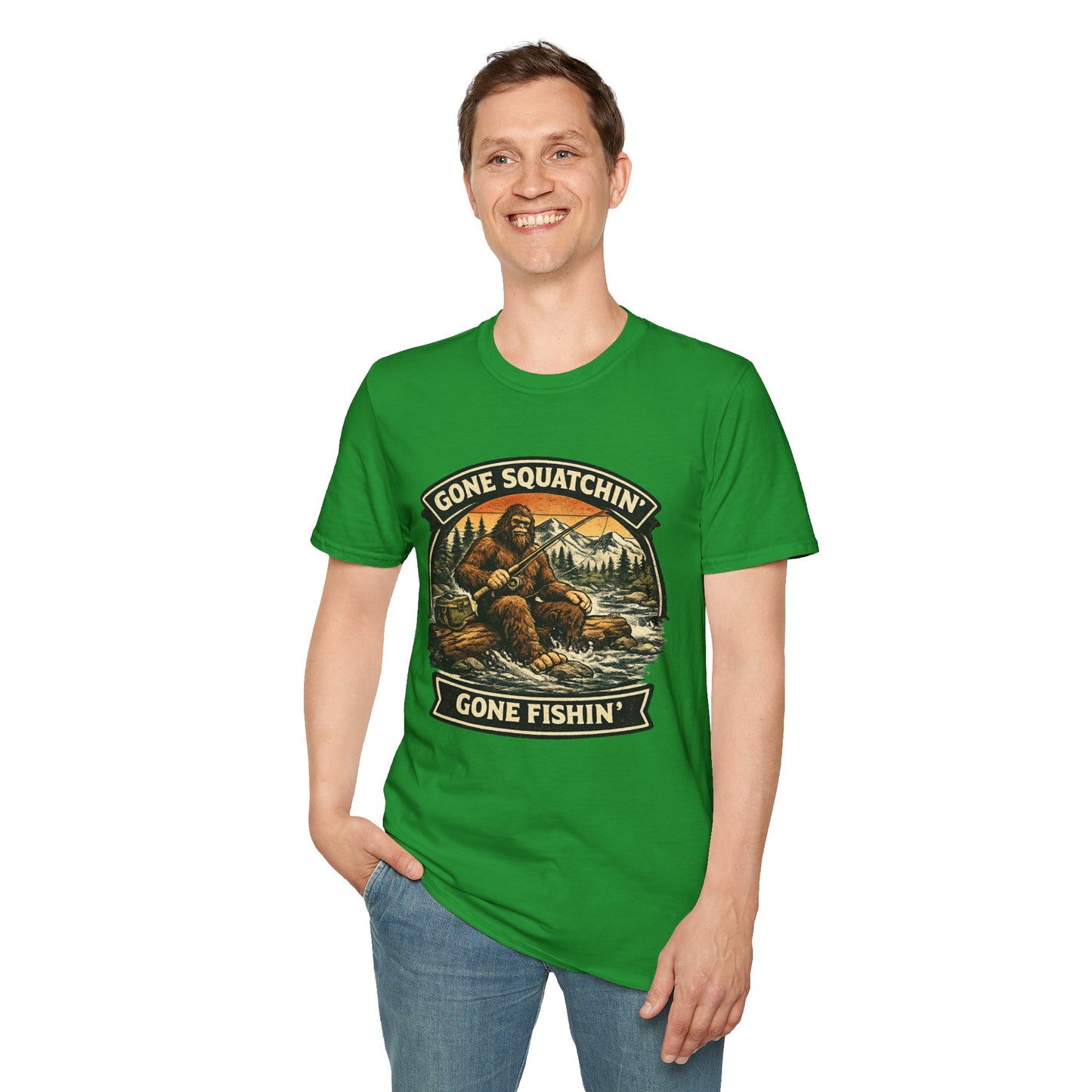 Sasquatch Fishing T-Shirt