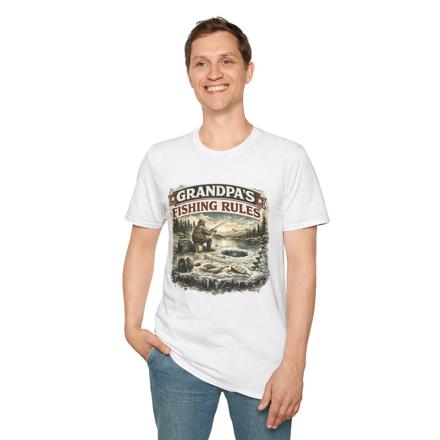 Grandpa Fishing Rules T-Shirt