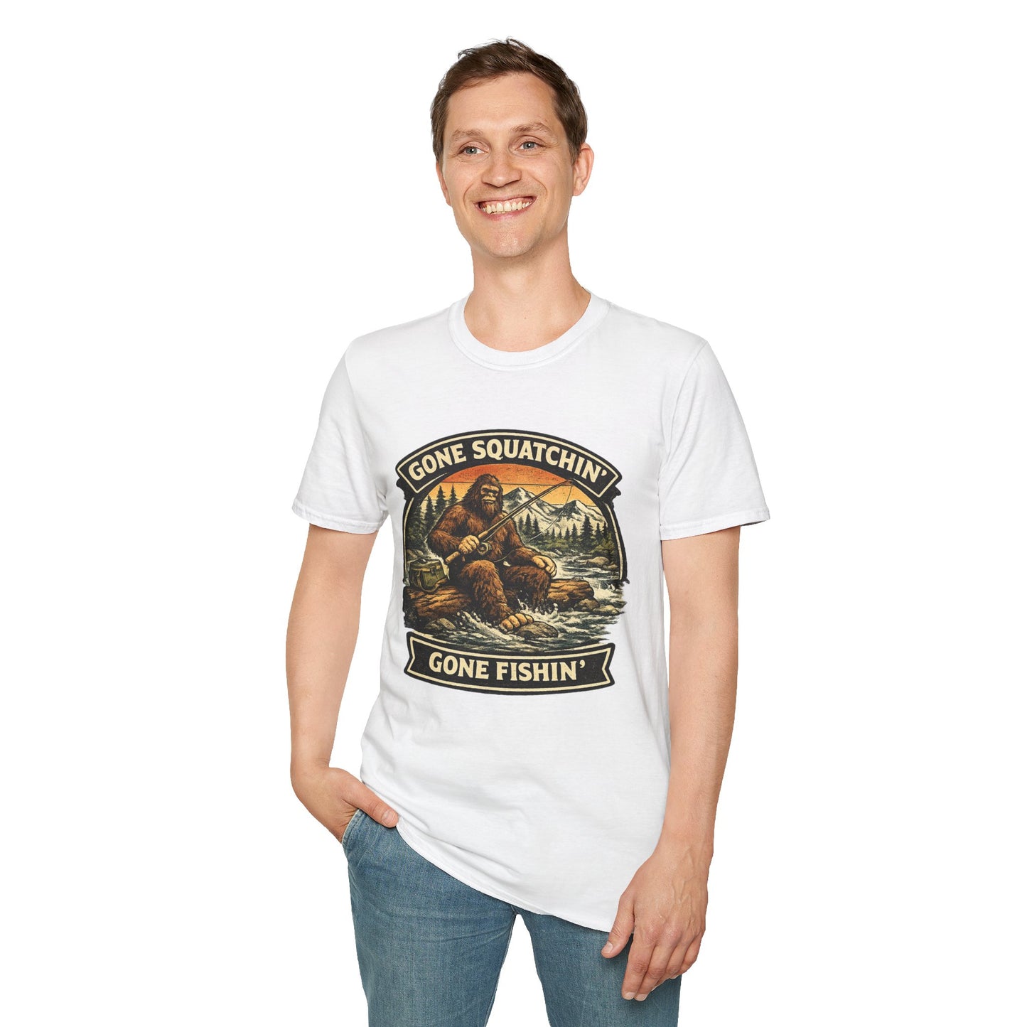Sasquatch Fishing T-Shirt