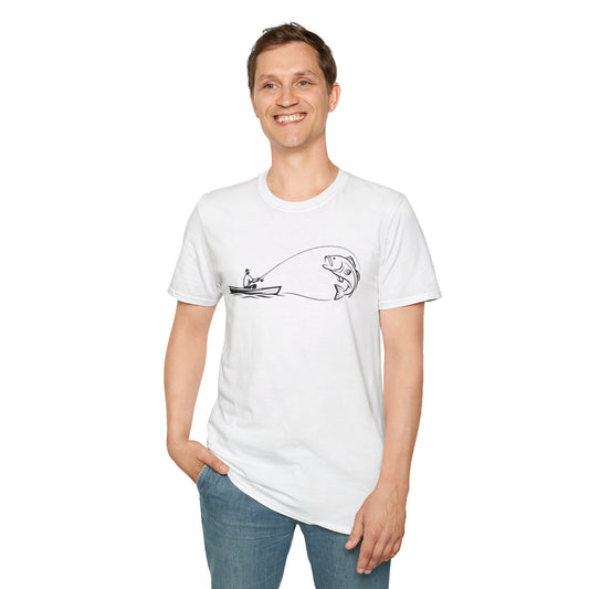 Fish Line Art T-Shirt