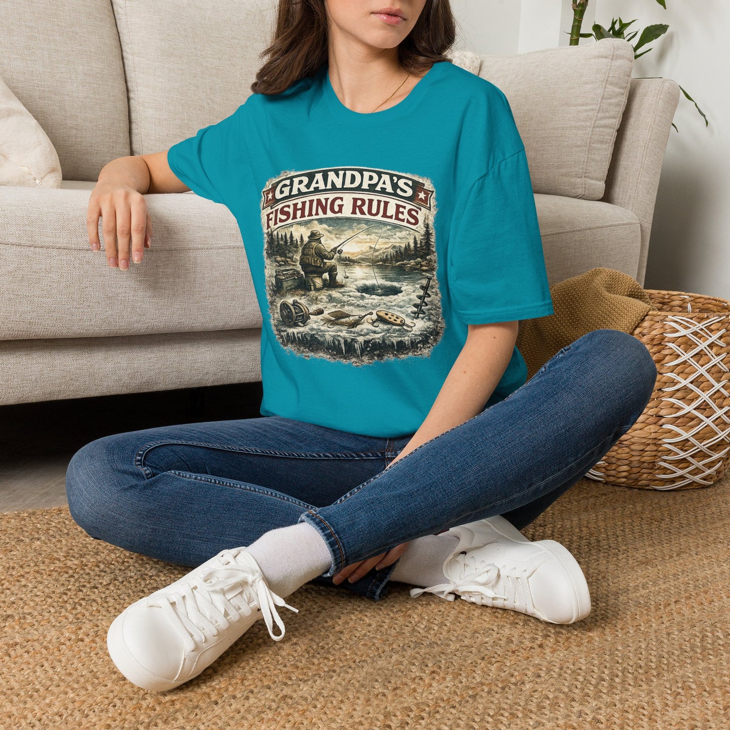 Grandpa Fishing Rules T-Shirt