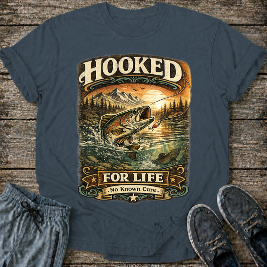 Hooked for Life Vintage T-Shirt