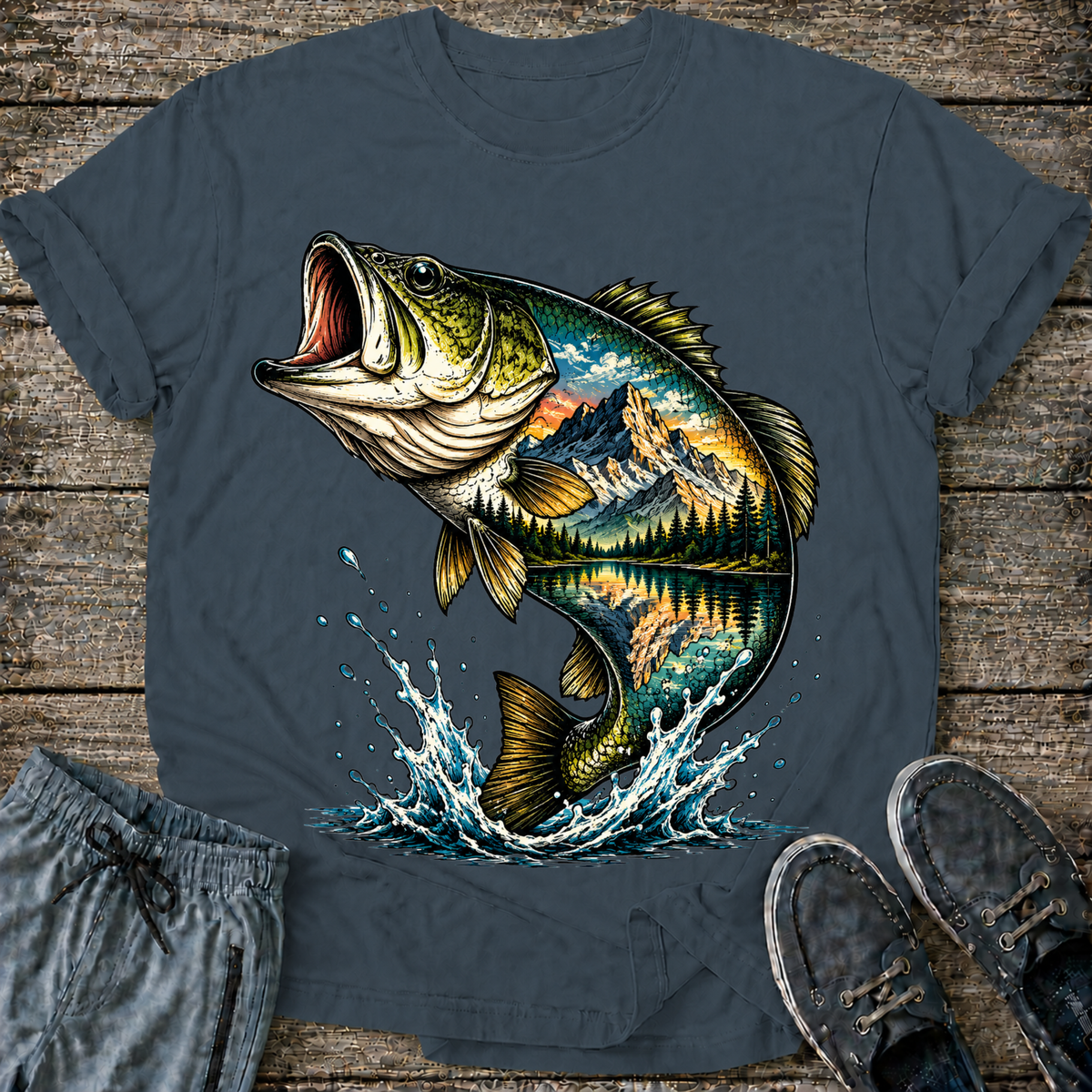 Color Mountain Bass T-Shirt