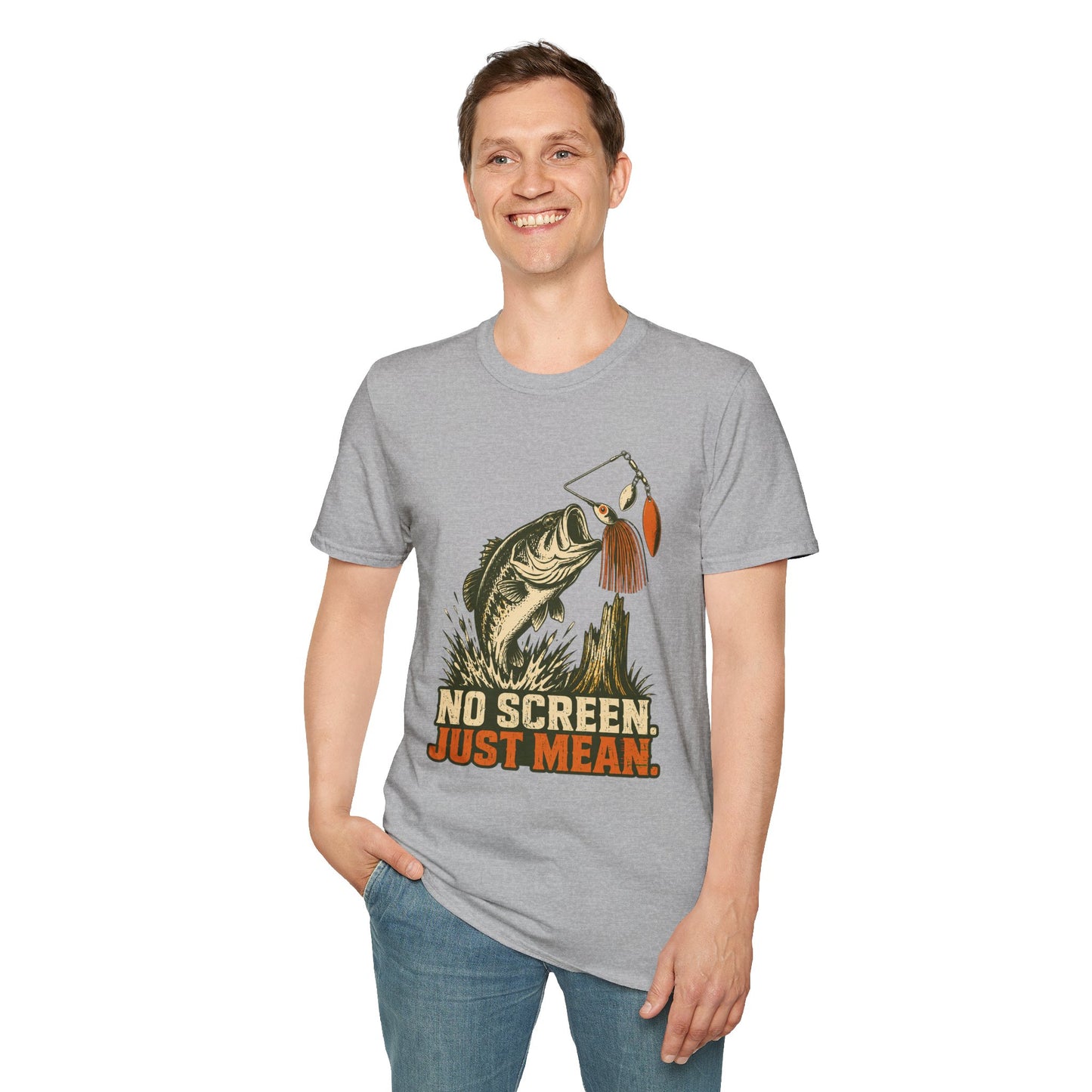 No Screen, Just Mean T-Shirt Modify