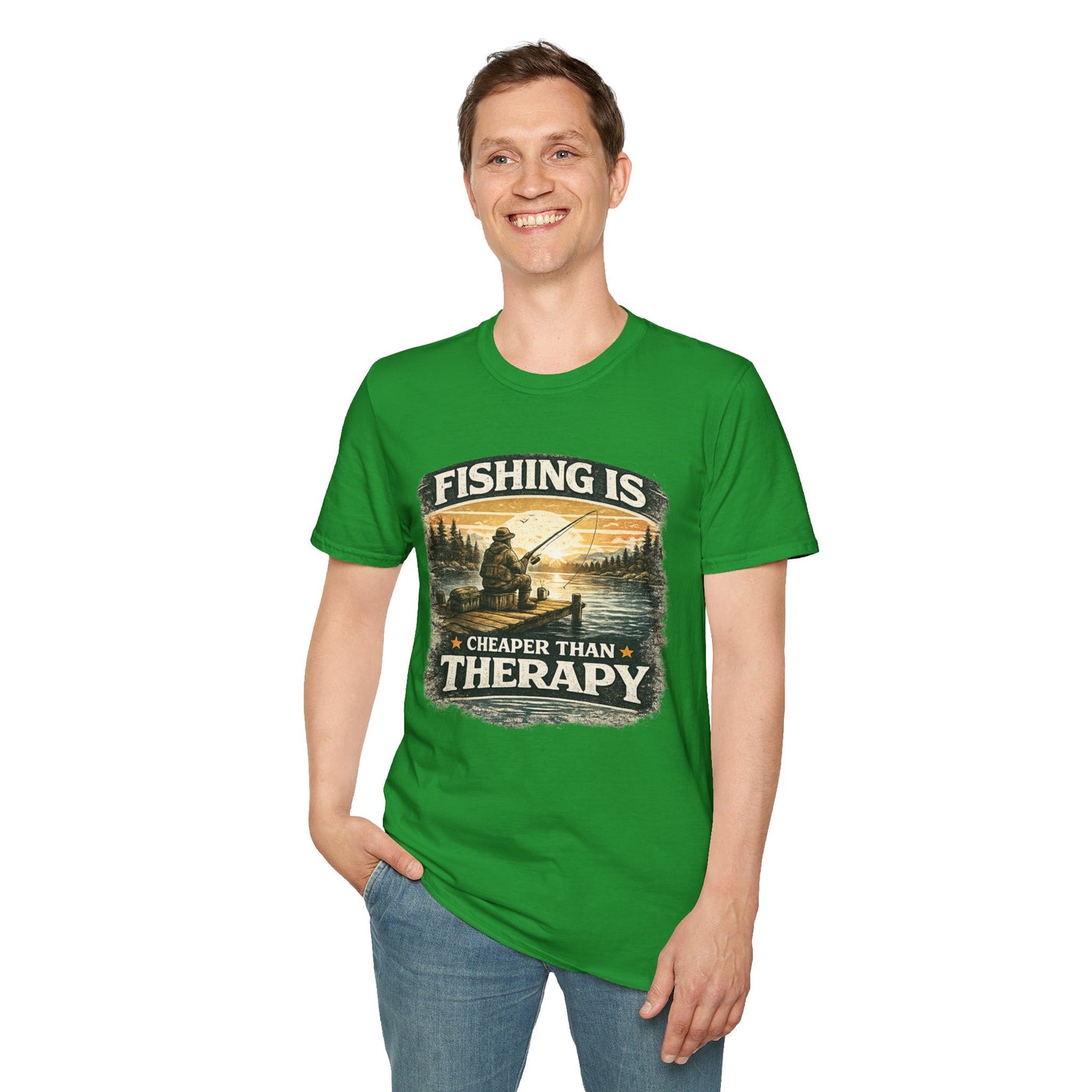 Fishing is Cheaper than Therapy T-Shirt