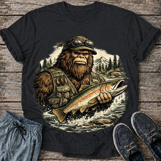 Big Foot Fishing Adventure T-Shirt