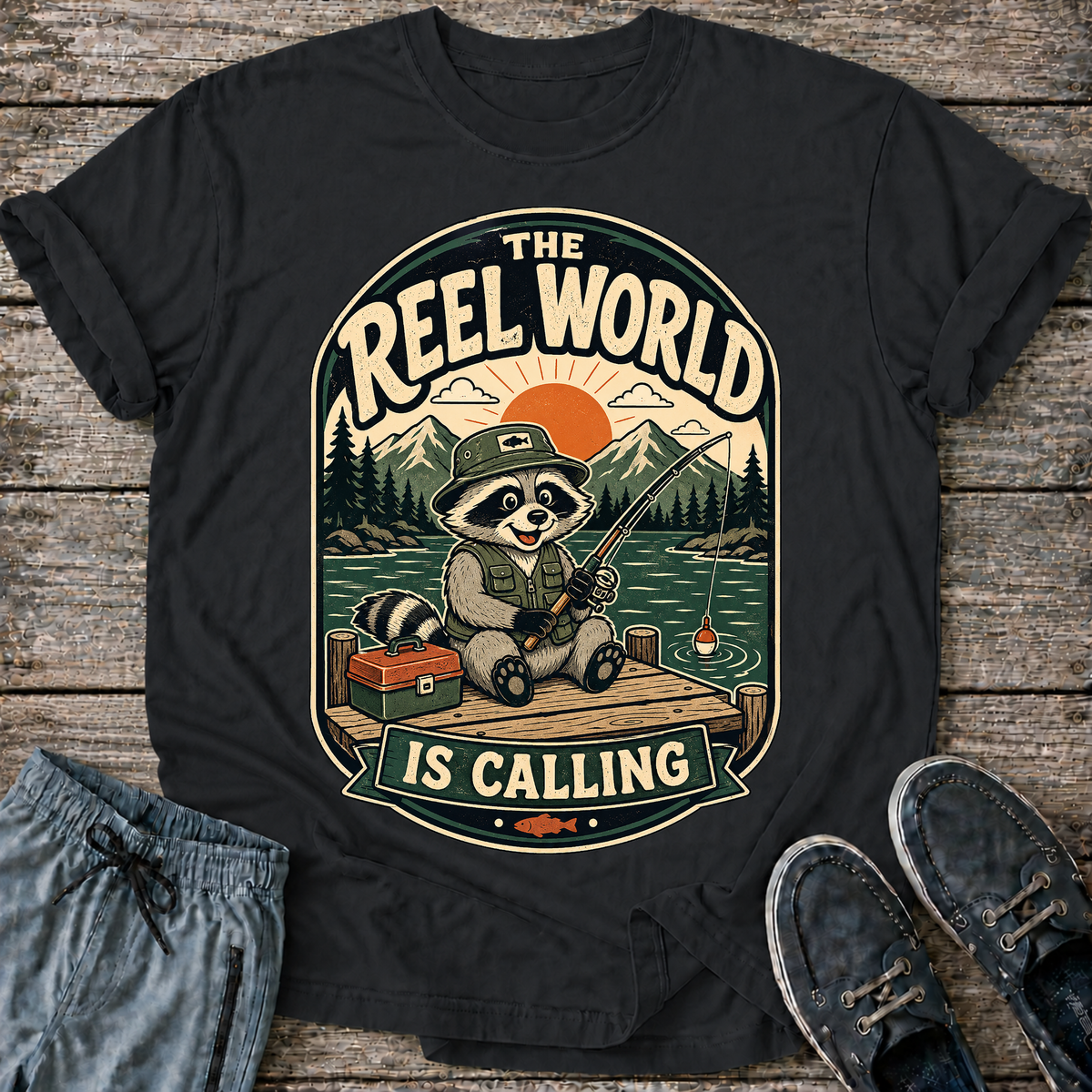 The Reel World Is Calling T-Shirt