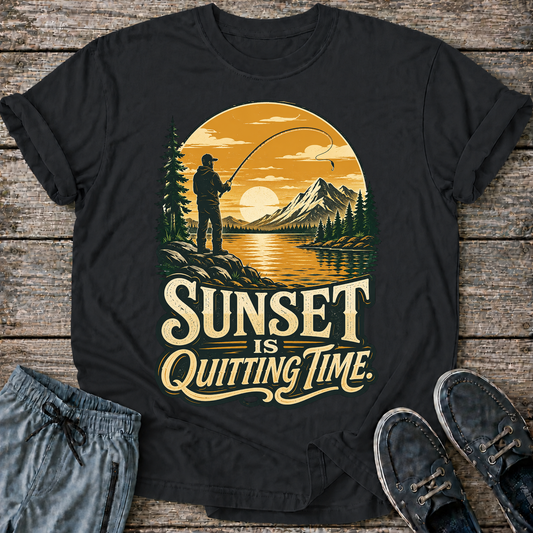 Fishing Sunset T‑Shirt