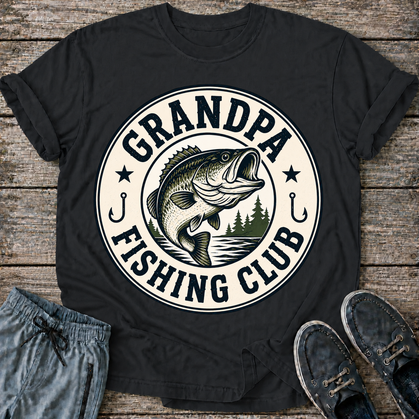 Grandpa Fishing Club T-Shirt