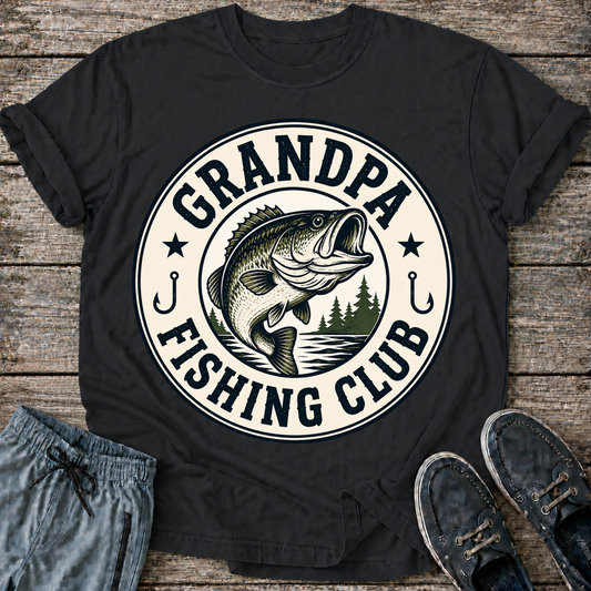 Grandpa Fishing Club T-Shirt