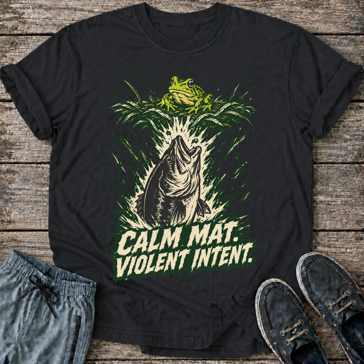 Calm Mat, Violent Intent T-Shirt