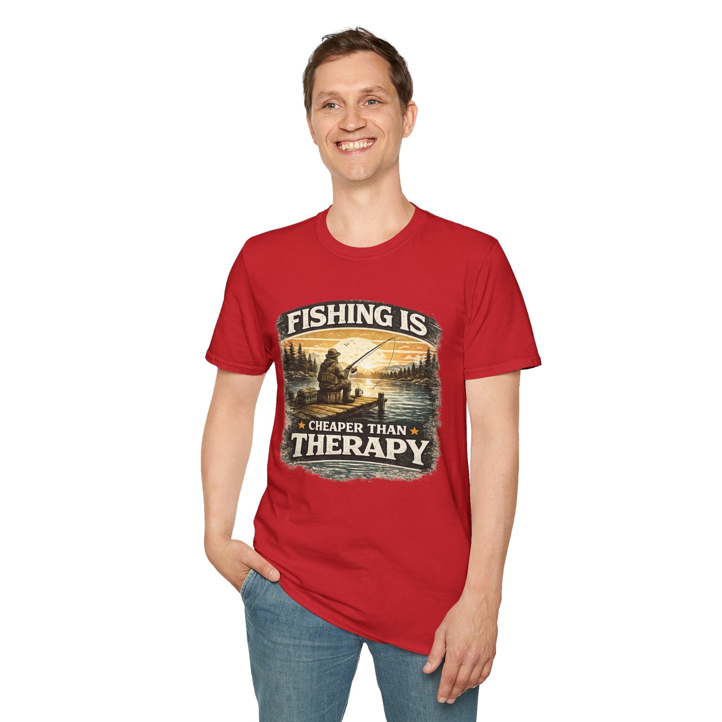 Fishing is Cheaper than Therapy T-Shirt