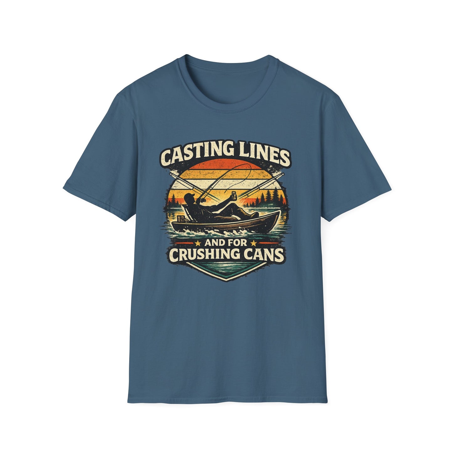 Casting Lines and Crushing Cans T-Shirt