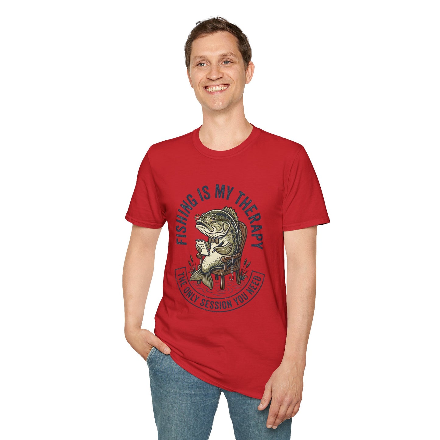 Fishing Is My Therapy T-Shirt Modify