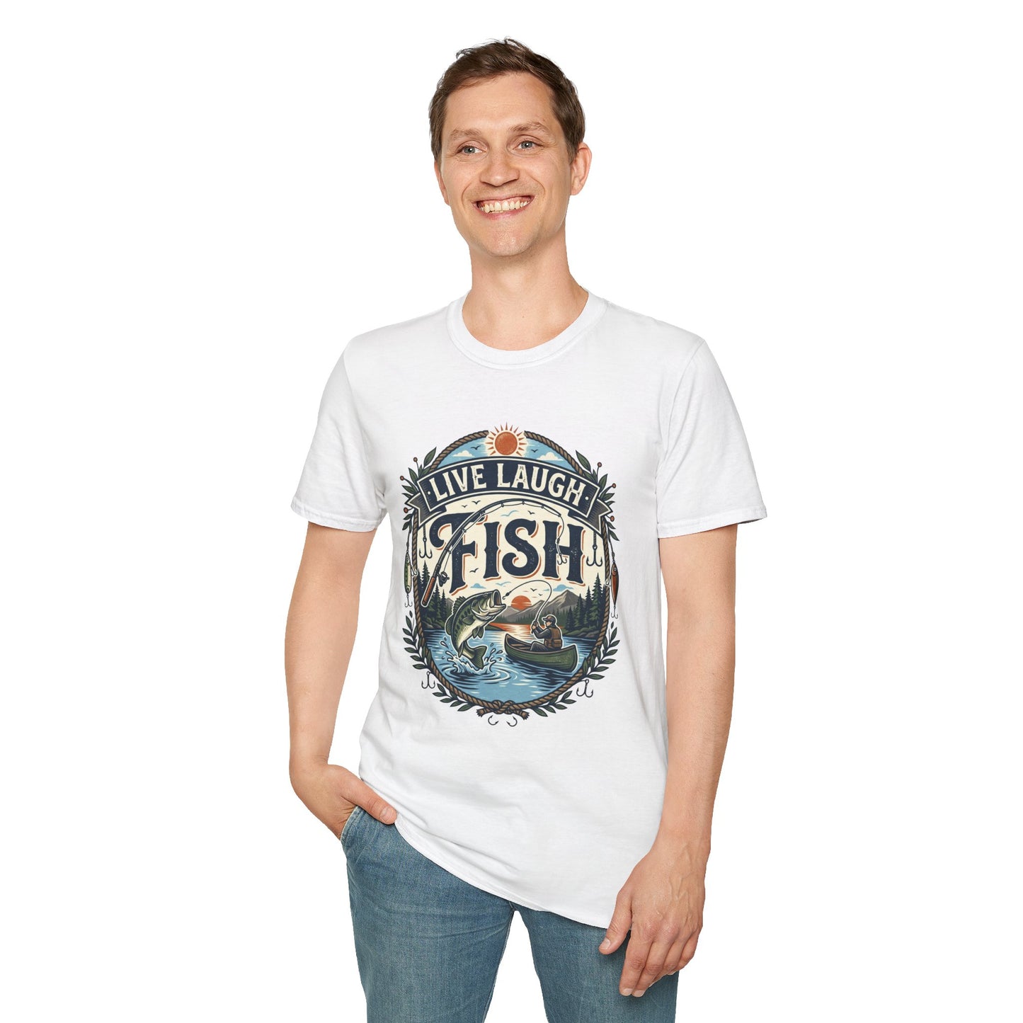 Live Laugh Fish T-Shirt Modify