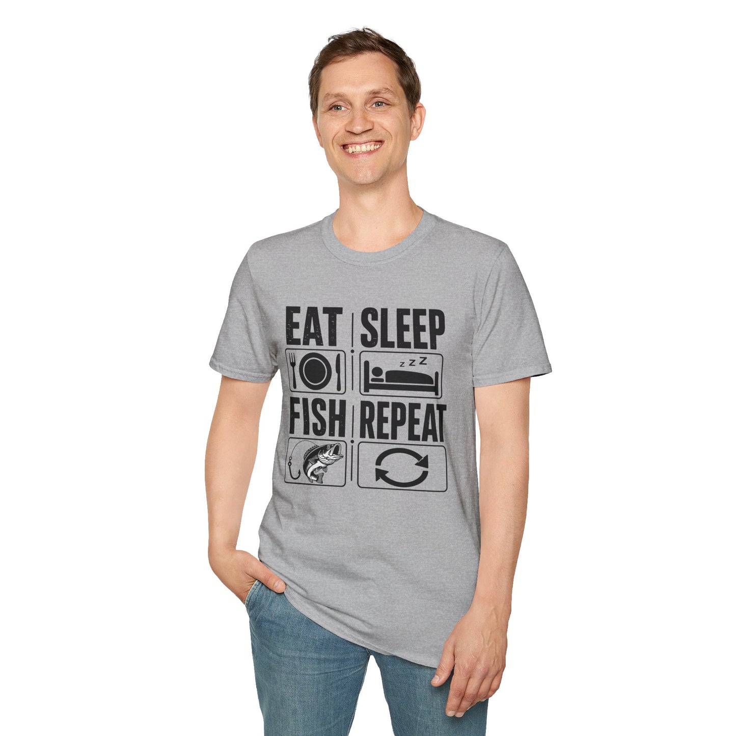 Eat Sleep Fish Repeat T-Shirt
