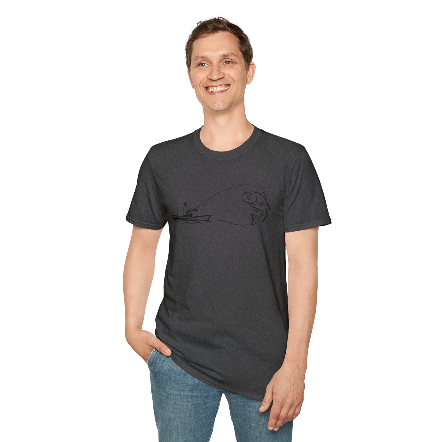 Fish Line Art T-Shirt