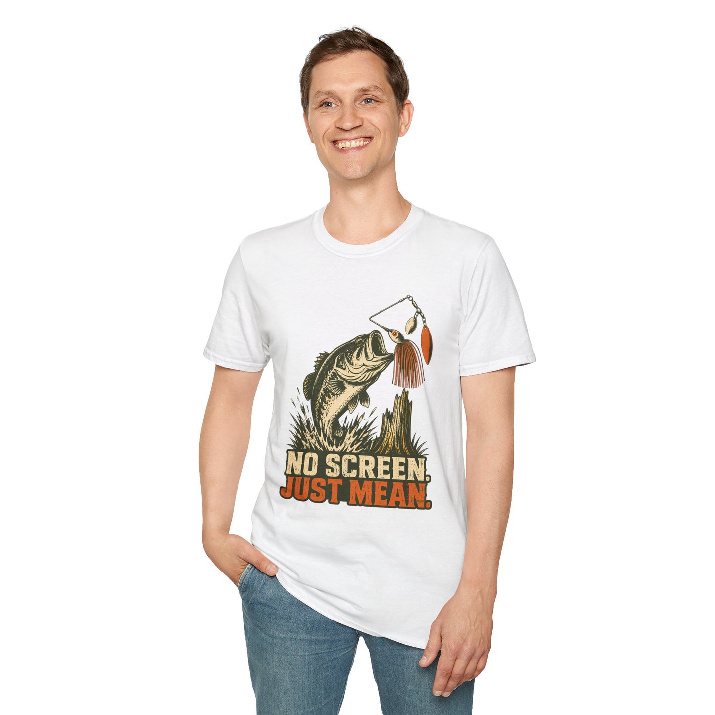No Screen, Just Mean T-Shirt Modify