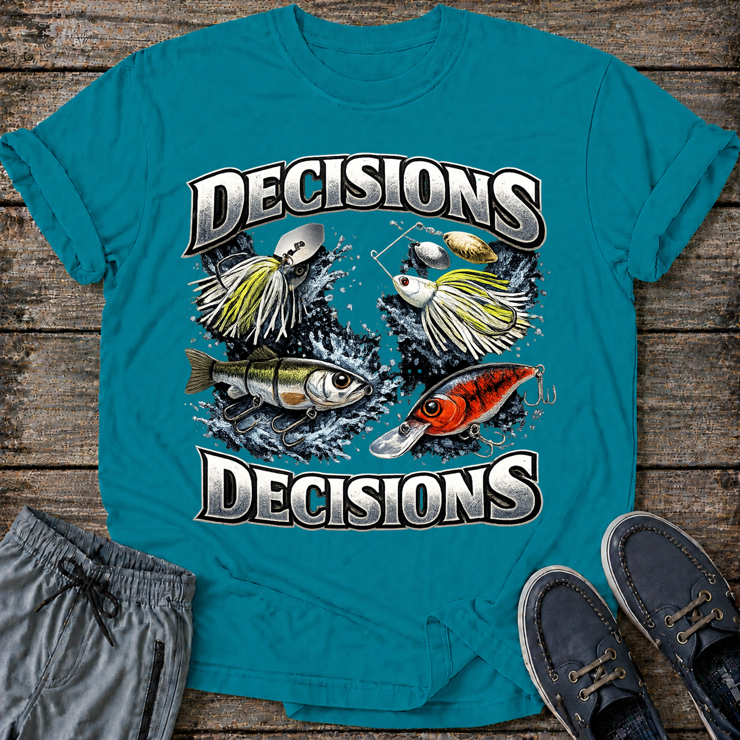 Decisions bass bait T-shirt
