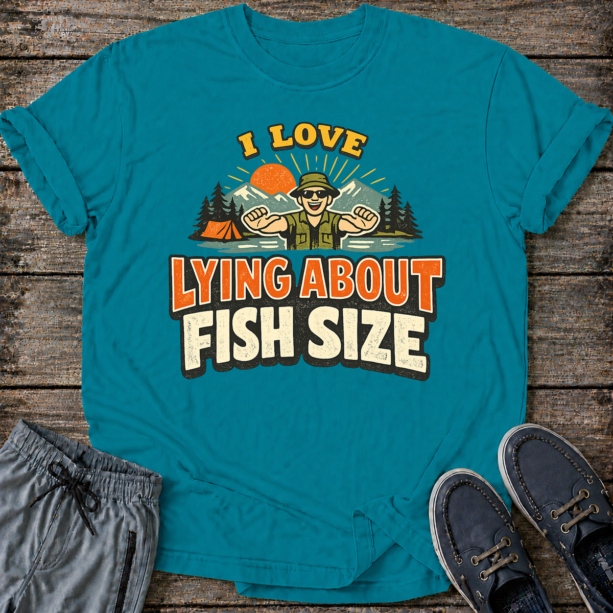 I Love Lying About Fish Size T-Shirt