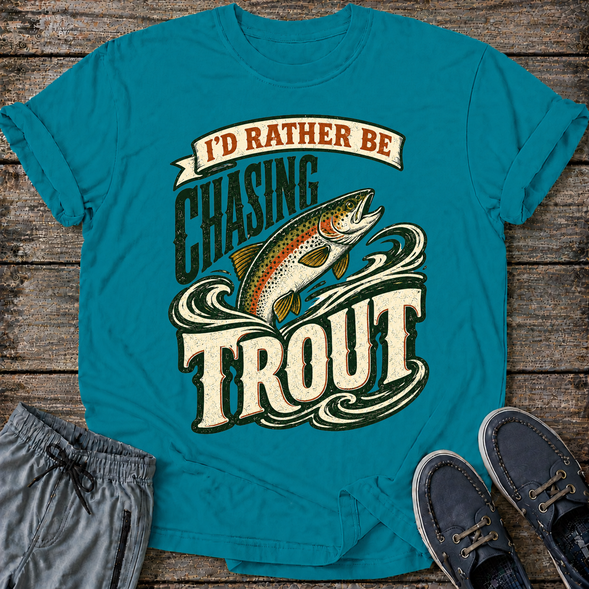 I'd Rather Be Chasing Trout T-Shirt
