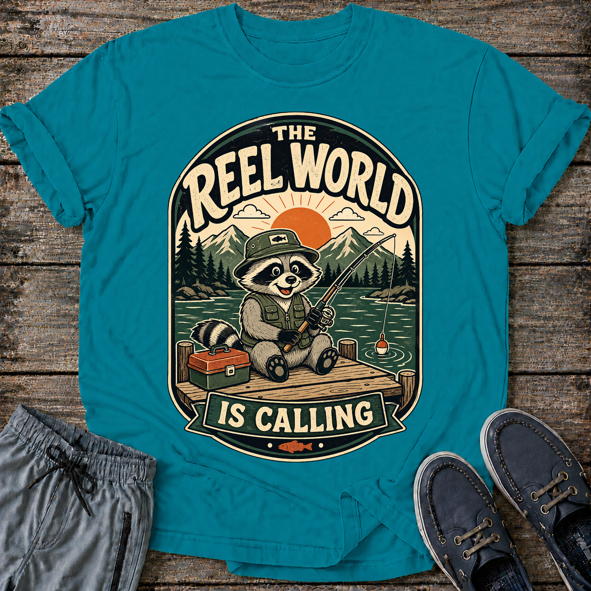 The Reel World Is Calling T-Shirt