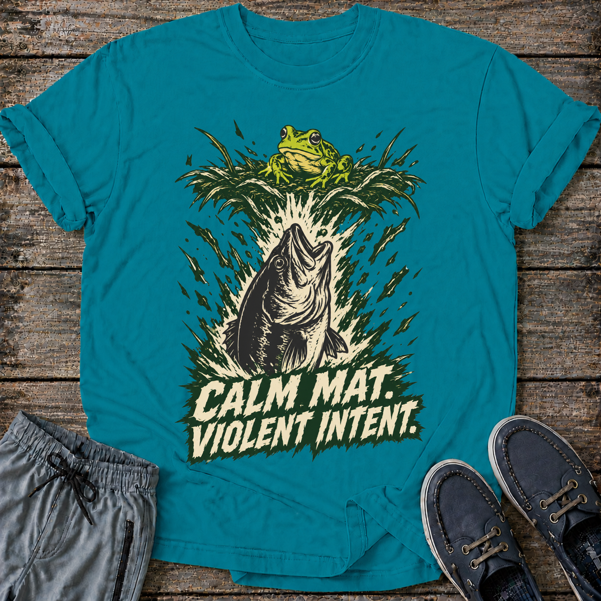 Calm Mat, Violent Intent T-Shirt