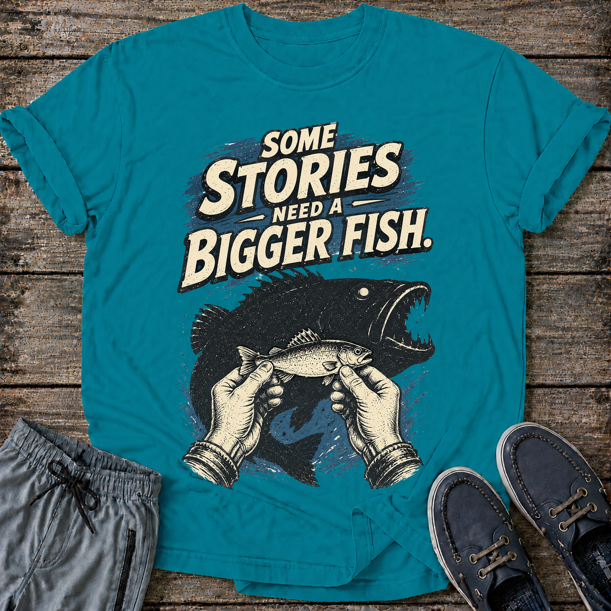 Some Stories Need a Bigger Fish T-Shirt