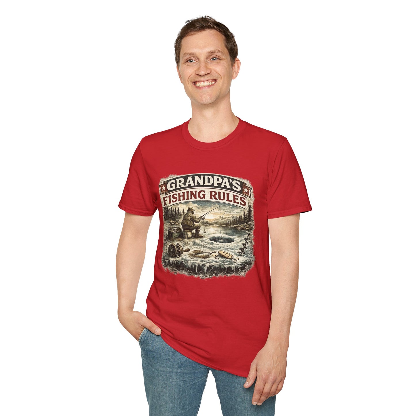 Grandpa Fishing Rules T-Shirt
