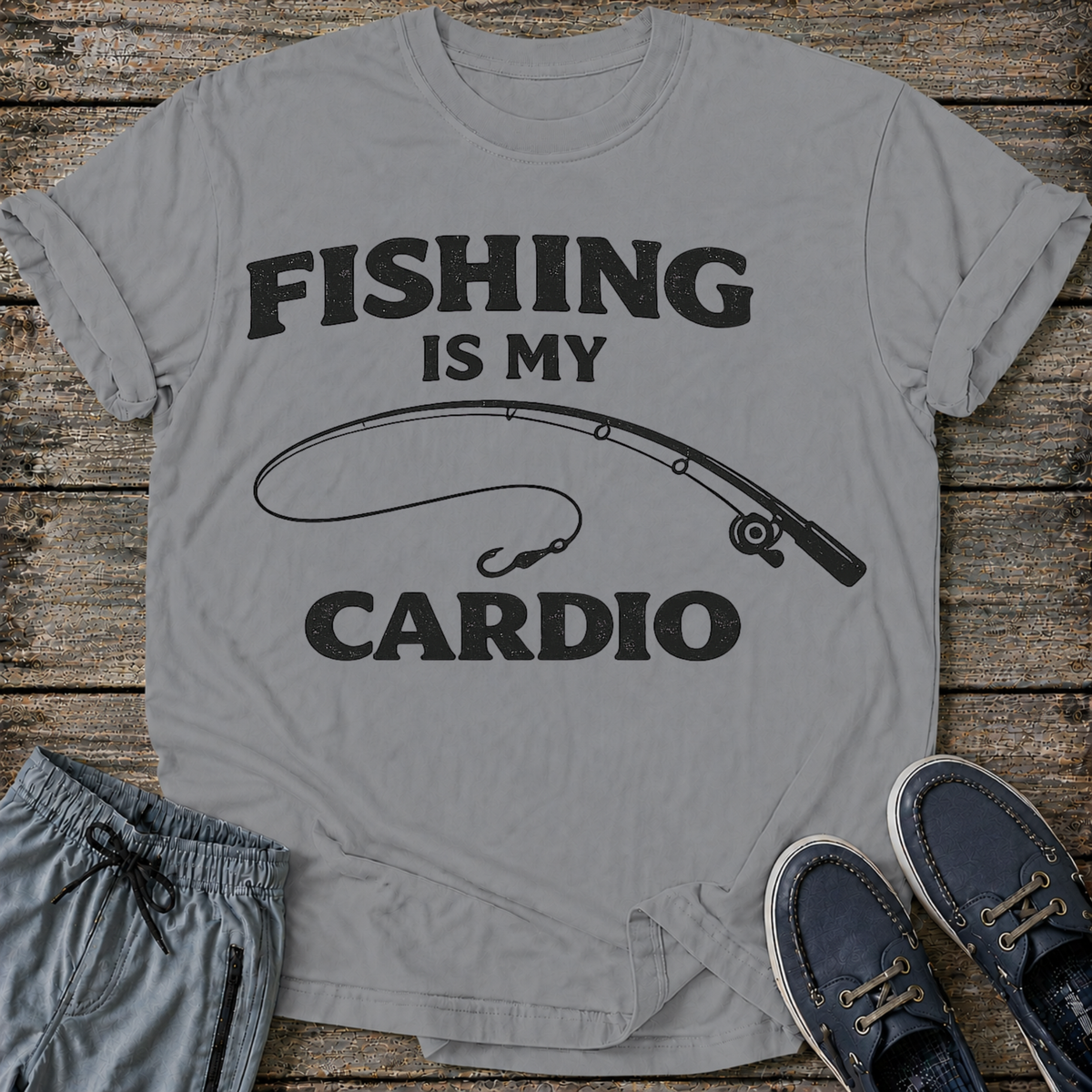 Fishing is my Cardio T-Shirt