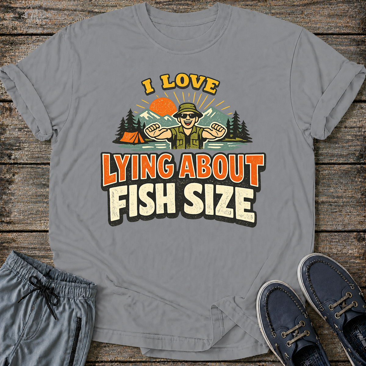 I Love Lying About Fish Size T-Shirt