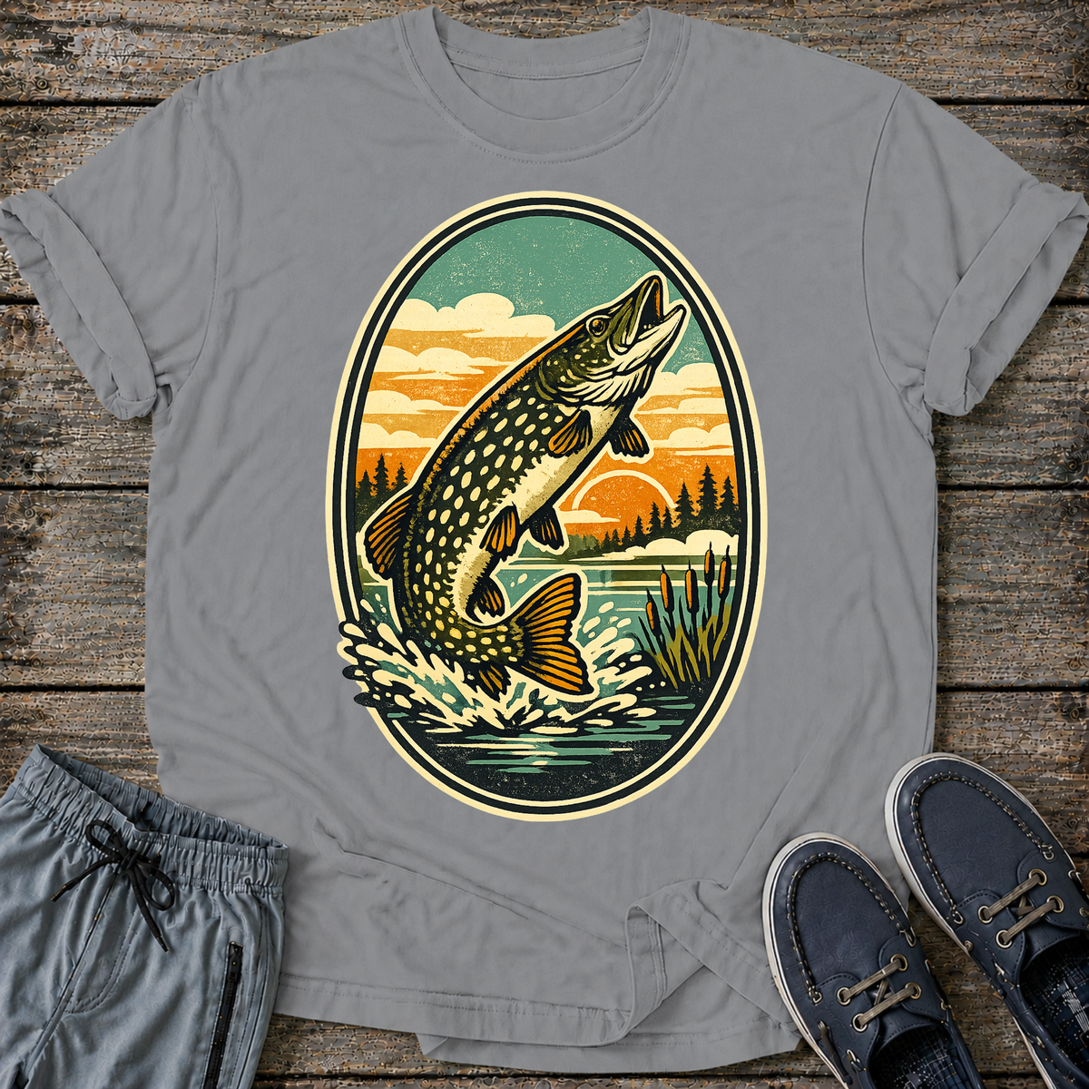 Retro Northern Pike T-Shirt