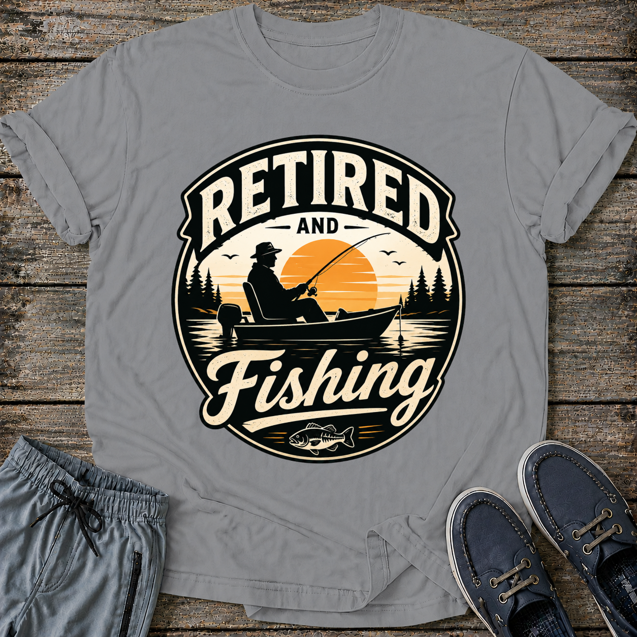 Retired and Fishing T-Shirt
