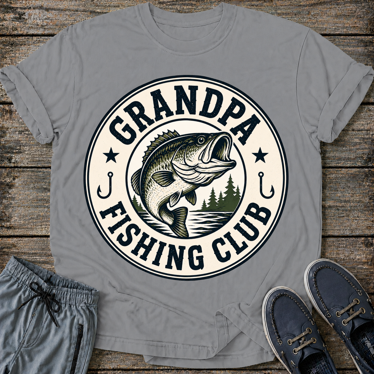 Grandpa Fishing Club T-Shirt