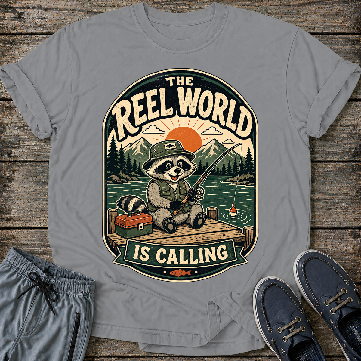 The Reel World Is Calling T-Shirt